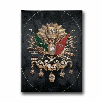 Osmanli Devlet Armasi Kanvas Tablo