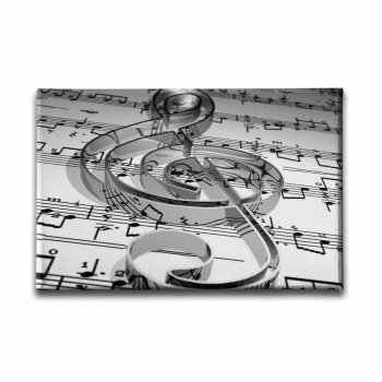 Sol Anahtari Kanvas Tablo