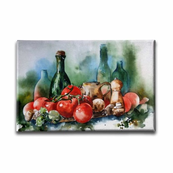 Yagli Boya Yiyecek Kanvas Tablo