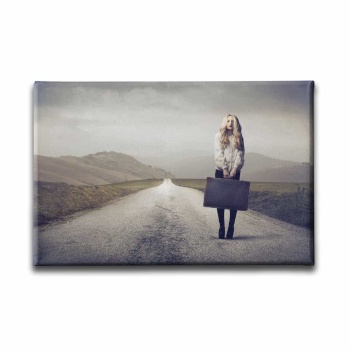 Yalniz Kadin  Canvas Tablo