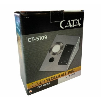 CATA 5W BEYAZ ÇİFT PRİZLİ TEZGAH AYDINLATMA (KROM KASA)