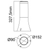 HOROZ ORKİDE-1 SİYAH BAHÇE ARMATÜRÜ