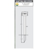 FUMAGALLI SANTINA 800 SPIKE SOLAR LED Q150 PIR 4000K OPAL REFLECTOR