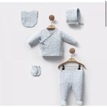 Muslin 5li Yenidoğan Set