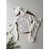 Pembe Kalp Baskılı 5li Set