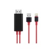 Hytech HY-XO52 Kırmızı-Siyah Lightning to HDMI + USB 2m Mobil Telefon Uyumlu Kablo