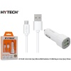 Hytech HY-X42 3.4A Hızlı Şarj MicroUSB Kablolu 2 U