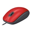 Logitech 910-006759 M110 Kırmızı Silent (Sessiz) Kablolu Optik USB Mouse
