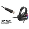 Rampage RM-K66 TYPHOON Siyah USB 7,1 Version RGB Ledli Gaming Oyuncu Mikrofonlu Kulaklık