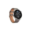 Hytech GT3PRO Watch IOS ve Android Uyumlu MActive 1.50 inç Yuvarlak Ekranlı Gümüş Deri Kordon H