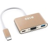 S-link SL-USB-C68 Type-c To Hdmi + usb 3.0 + pd Kablo