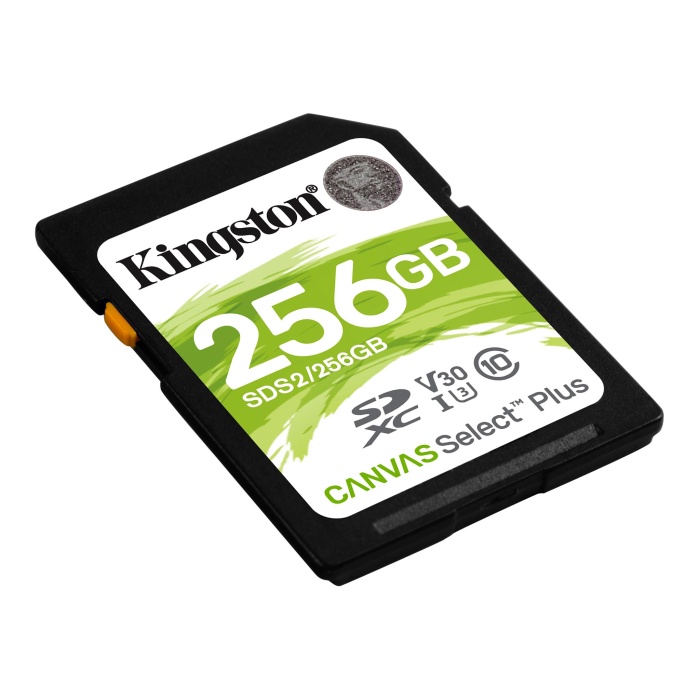 Kingston SDS2-256GB 256GB SDXC Canvas Select Plus 100R C10 UHS-I U3 V30 Hafıza Kartı