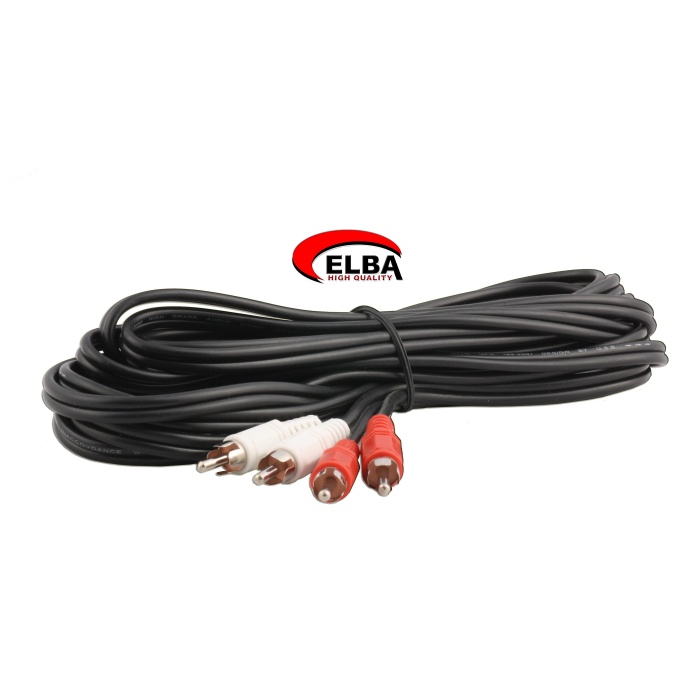 ELBA C0611 2RCA-2RCA 5mt Stereo Kablo