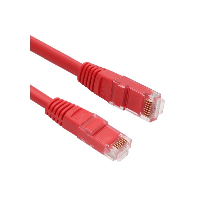 Vcom NP611B-R-15.0 Cat6 15.0MT Kırmızı Utp Patch Kablo