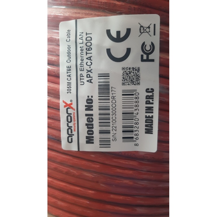 Apronx Cat6 23AWG 305Mt Outdoor 0,57mm Turuncu Utp Kablo