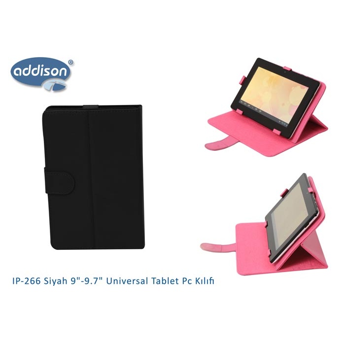 Addison IP-266 Siyah 9-9.7 Universal Tablet Pc Kılıf