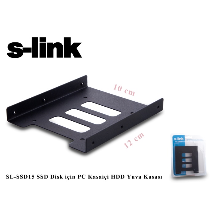 S-link SL-SSD15 Ssd Disk İçin Pc Kasa içi Hdd Yuva Kasası 2,5-3,5