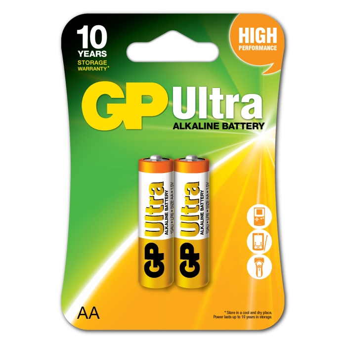 Gp R6 AA Boy Ultra Alkalin Kalem Pil 2li Paket GP15AU-U2