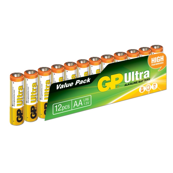 Gp R6 AA Boy Ultra Alkalin Kalem Pil 12li Paket GP15AU-VS12