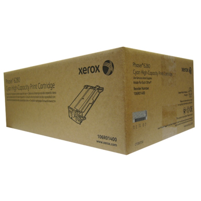 Xerox 106R01400 Phaser 6280 Yüksek Kapasite Cyan Mavi Toner 5.900 Sayfa