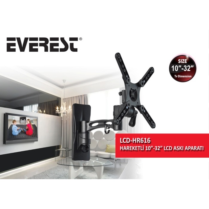 Everest LCD-HR616 10-32 Hareketli Lcd Askı Aparatı