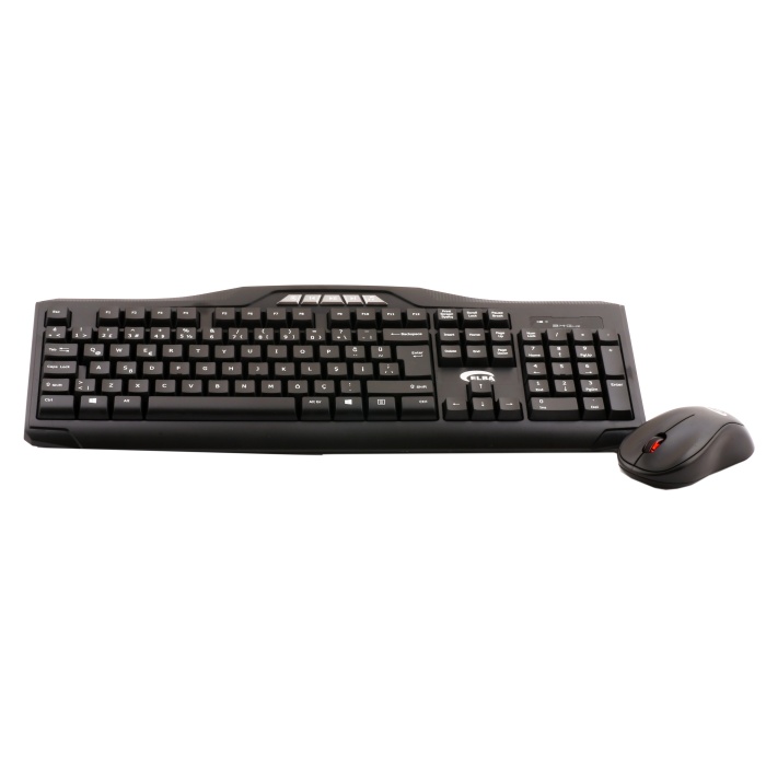 Elba EC-266 Q Usb Siyah Kablosuz Klavye Mouse Set Multimedya tuşları mevcuttur