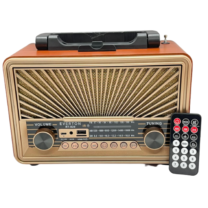 Everton RT-829 Bluetooth-USB-SD-FM Kumandalı Nostaljik Radyo