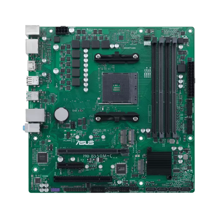Asus Pro B550M-C-CSM AMD AM4 Ddr4 4600Mhz M2 HDMI-DVI-VGA Anakart