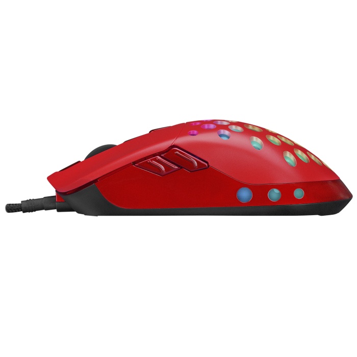 Rampage SMX-R66 ROCKET Ultra Hafif Kırmızı RGB Ledli 12000 DPI Gaming Oyuncu Mouse