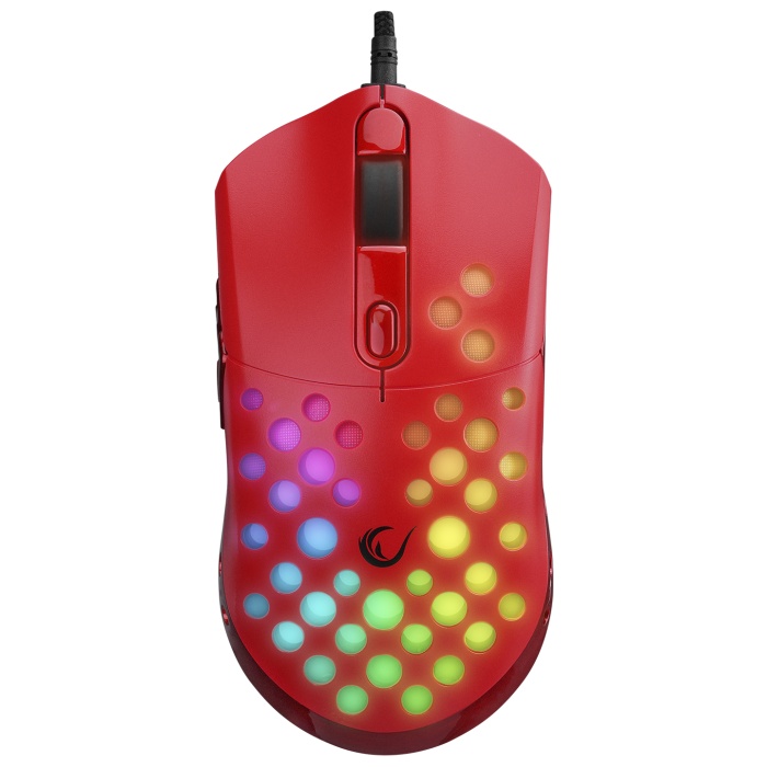 Rampage SMX-R66 ROCKET Ultra Hafif Kırmızı RGB Ledli 12000 DPI Gaming Oyuncu Mouse