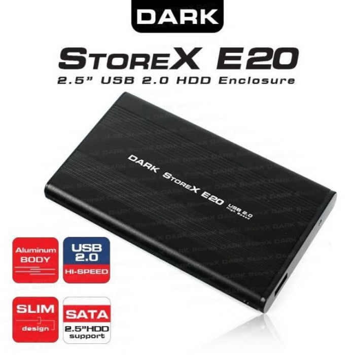 DARK DK-AC-DSE20 E20 2.5 USB 2.0 SATA SİYAH