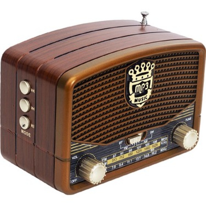 Everton Rt-307  Bluetooth Fm-Usb-Tf-Aux Nostaljik Radyo