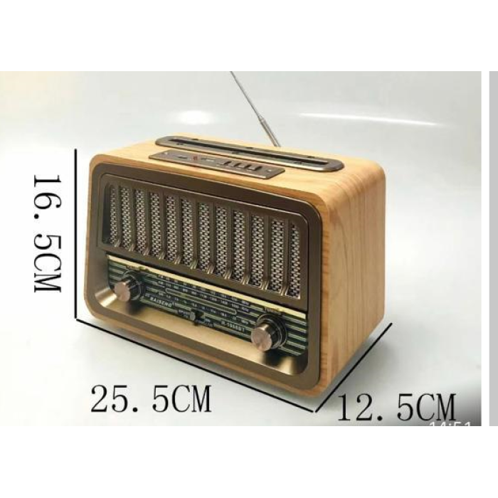 Everton Rt-833 radyo-TF card-usb-kumandalı nostaljik radyo