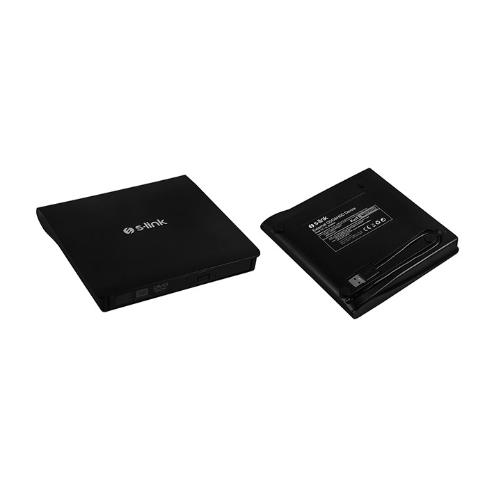 S-link SL-DRW06 USB 3.0 DVD-R-CD-R-RW- Dvd-Rw Ultra Slim Harici Optik Yazıcı Siyah