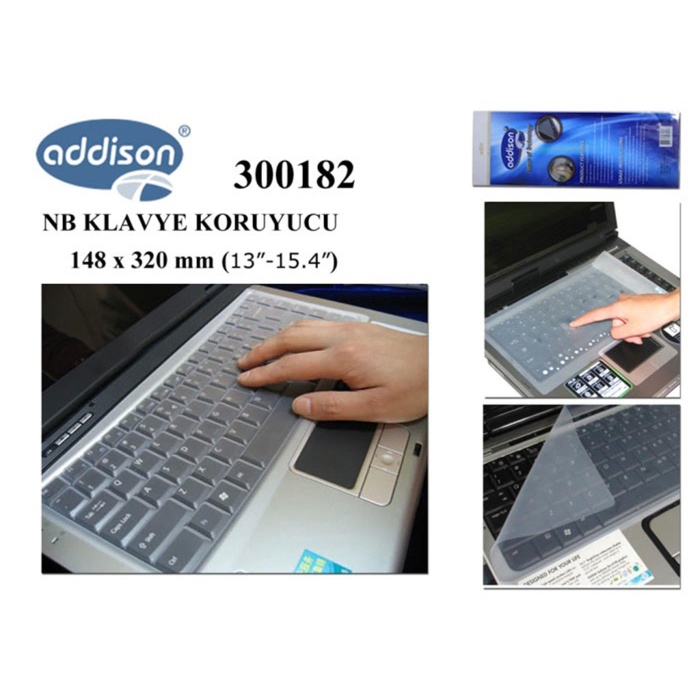 Addison 300182 13-15.4 Notebook Klavye Koruyucu