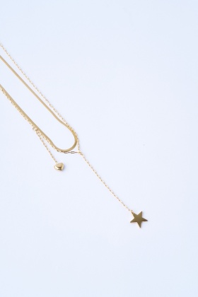 Italian Star Triple Gold Çelik Kolye