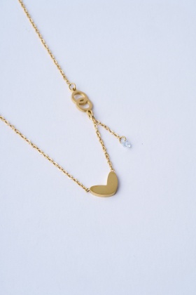 First Moment Kalpli Çelik Kolye