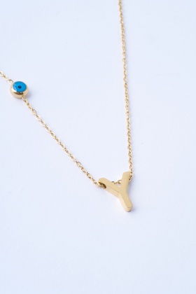 Y Harfli Çelik Kolye