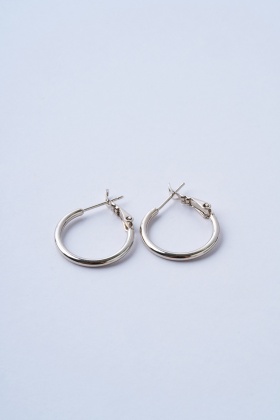 Minty Oval Çelik Küpe