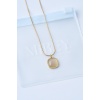 Glossy Gold Çelik Kolye