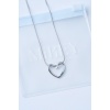 Smoothly Silver Kalp Çelik Kolye