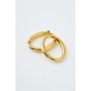 Ellipse Gold Çelik Küpe