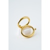 Ellipse Gold Çelik Küpe