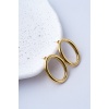 Ellipse Gold Çelik Küpe