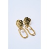 Pearly Gold Sallantılı Çelik Küpe
