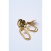 Pearly Gold Sallantılı Çelik Küpe