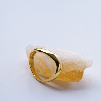 Curve Gold 925 Ayar Gümüş Yüzük
