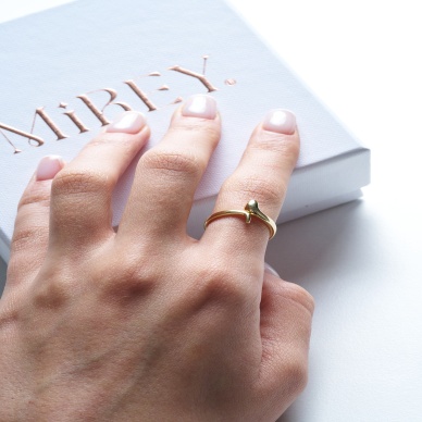 Gold Snake Ayarlanabilir Çelik Yüzük