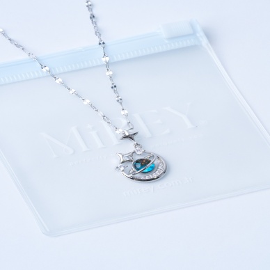 Space Moon Çelik Kolye