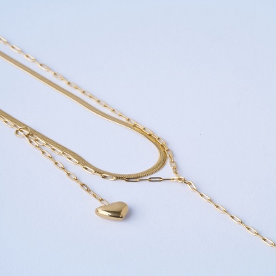 Italian Star Triple Gold Çelik Kolye